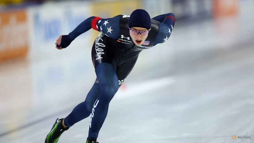 Speed skating-Stolz takes charge of all-round world championship as Wiklund, Takagi share women's lead