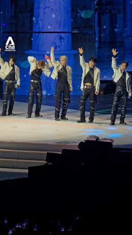 K-pop boy group TXT performs in Singapore
