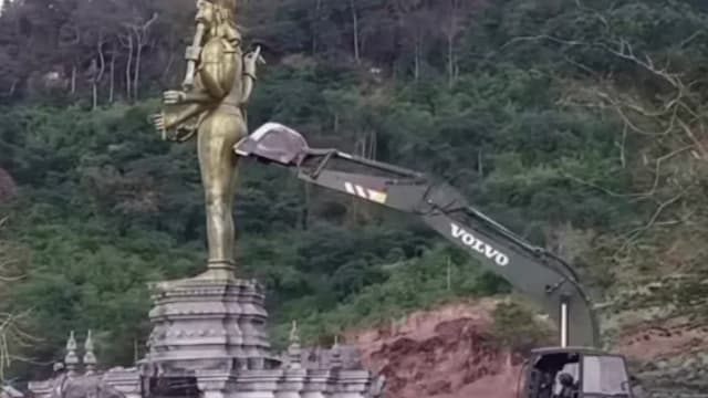 推倒兴都教神像引柬印谴责 泰国：无意不尊重宗教信仰