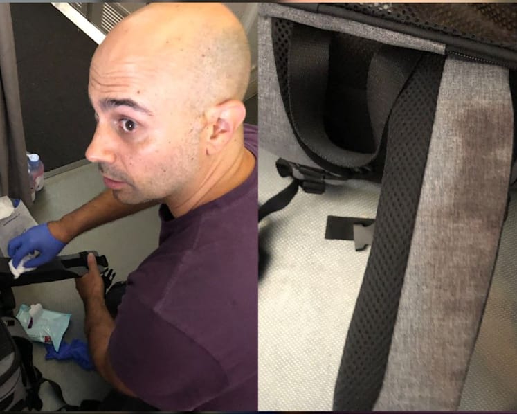 Air France passenger discovers plane carpet soaked in blood