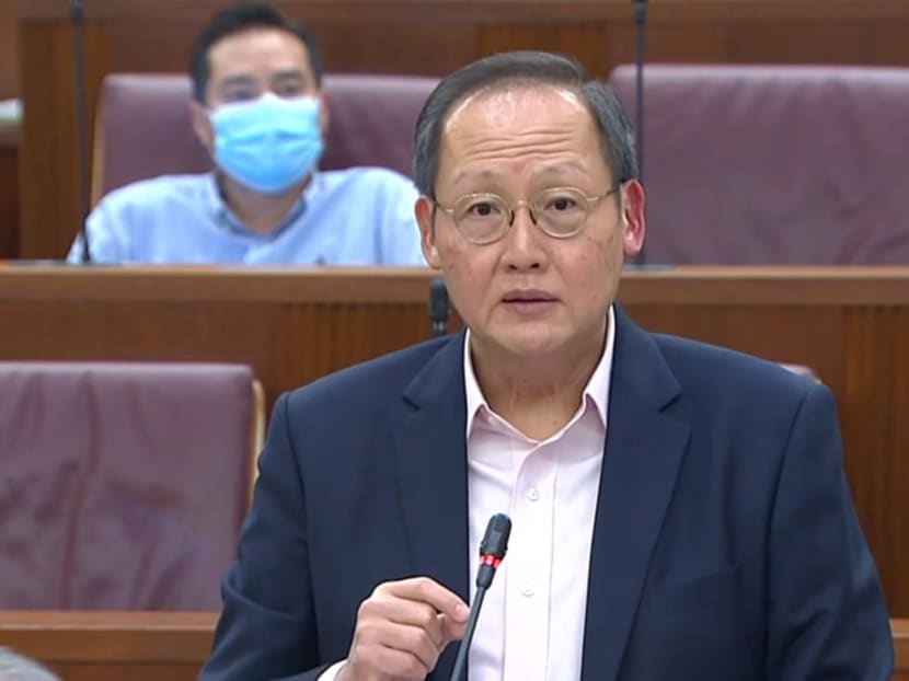 Manpower Minister Tan See Leng in Parliament on Sept 14, 2021.