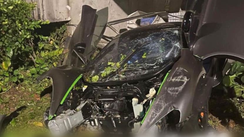 Woman, 28, taken to hospital after accident along Keppel Road allegedly involving McLaren