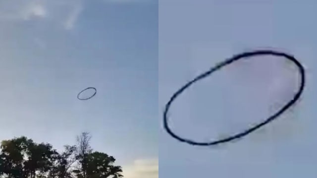 “神秘黑圈”诡浮小镇上空 美国居民：快50岁都没见过