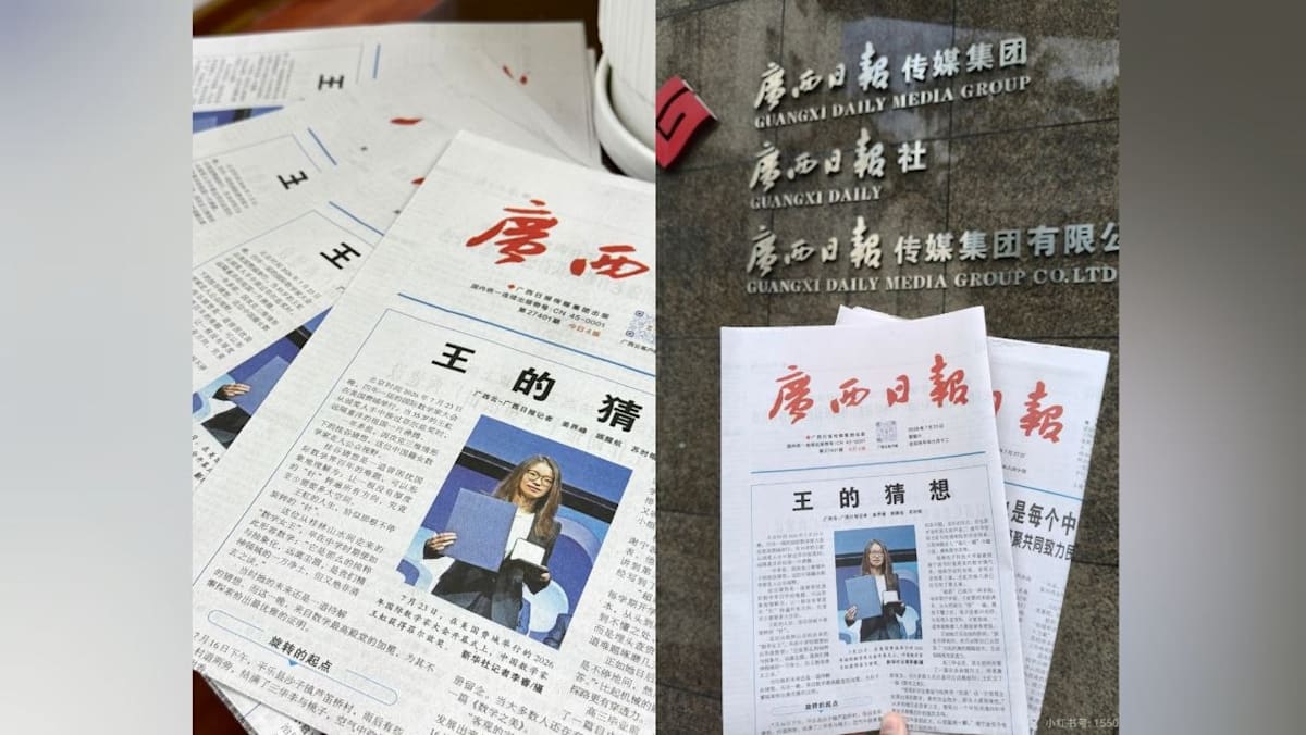 Newspaper in China’s Guangxi goes viral after featuring hometown mathematician