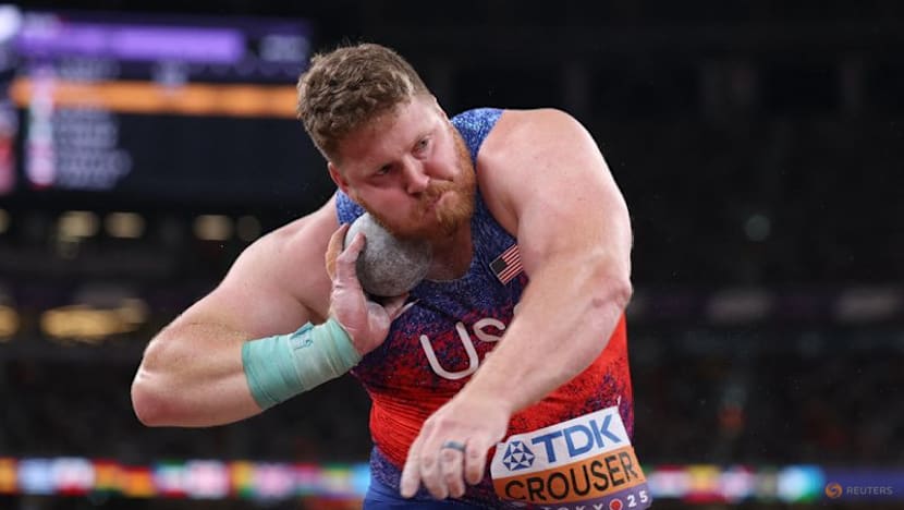 Injury-ravaged Crouser wins astounding third shot gold