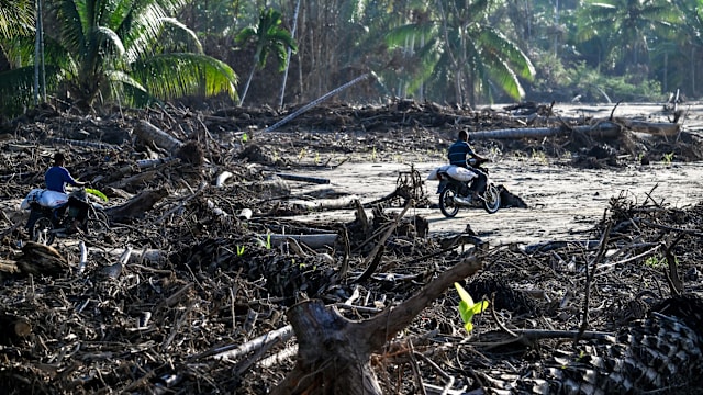 印尼北苏拉威西岛发生洪灾 导致14死多人失踪