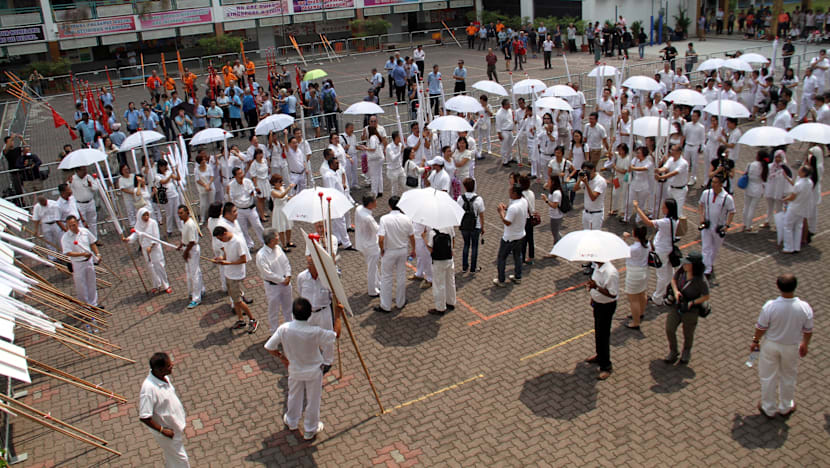 Nomination Day: Colourful, cacophonous and fiercely partisan