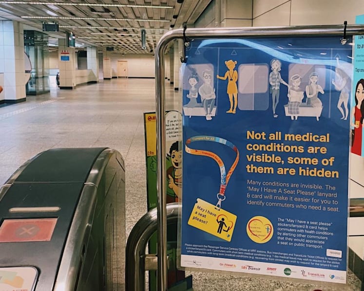 Doctor's letter not required for 'May I have a seat please?' sticker or lanyard, say public transport operators