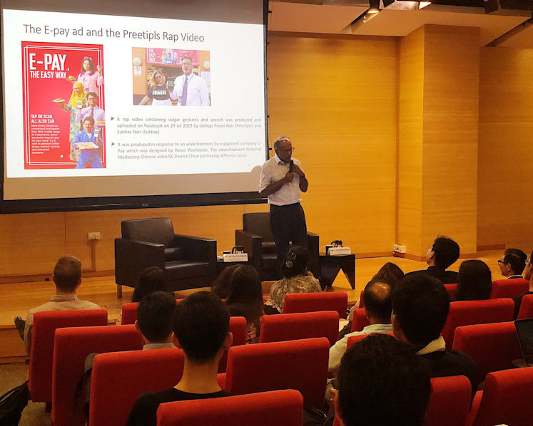Undergrads, academics engage Shanmugam on 'brownface' and controversial rap video