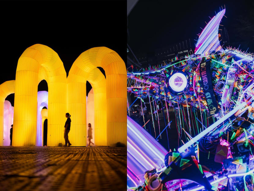 Singapore Night Festival 2025 has a 'kampung', a cyberpunk swordfish, inflatables, projection mapping and more