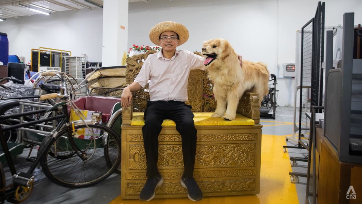 Behind-the-scenes tour of Mediacorp’s props storehouse: An emperor’s throne, a dog and even severed limbs