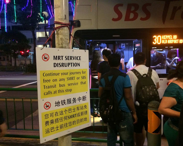 MRT breakdown: North-South, East-West lines down for hours
