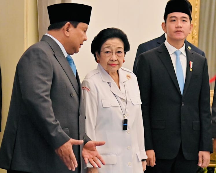 ‘Warm’ first meeting of Indonesia President Prabowo, Vice-President Gibran and political rival Megawati fuels rift-healing talk