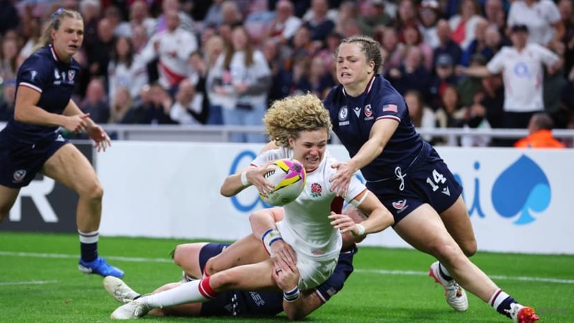 Eleven-try England start Women's Rugby World Cup with dominant showing Eleven-try England start Women's Rugby World Cup with dominant showing
