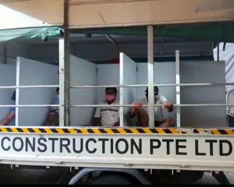Viral video of workers sitting between partitions on lorry was a proposal that was rejected: MOM, LTA