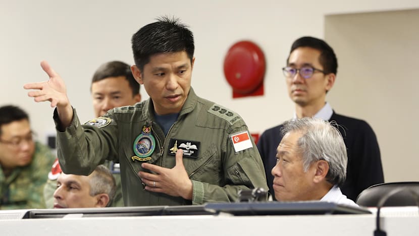 Defence Minister Ng Eng Hen visits Exercise Forging Sabre