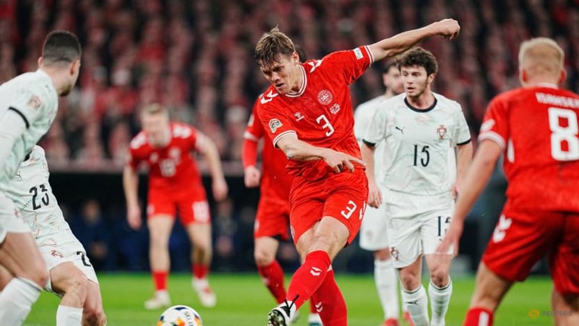 Denmark's Hojlund strikes for win over Portugal in quarter-final first leg
