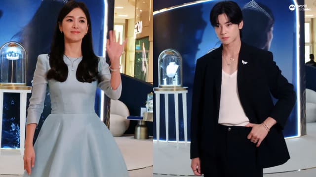 宋慧乔、车银优快闪ION Orchard　吸引上千名粉丝到场