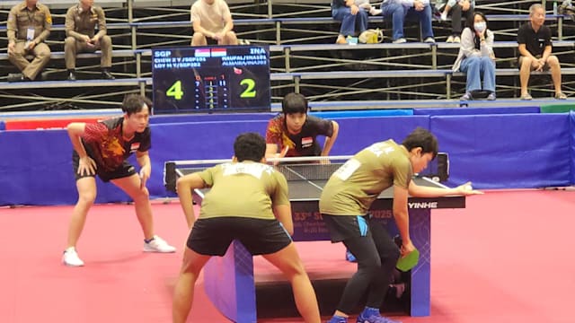 乒乓双打开战 我国混双晋级四强提前锁定奖牌