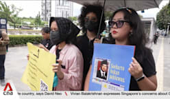 Dozens of Indonesians protest national hero title for former President Suharto