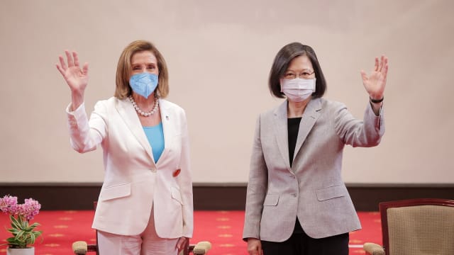 台湾总统蔡英文与美国众议院议长佩洛西会晤