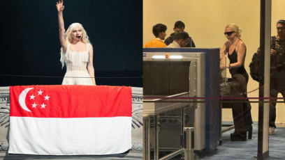 Lady Gaga Spotted At Changi Airport Clearing Security Check Before Flying To Dubai On Emirates