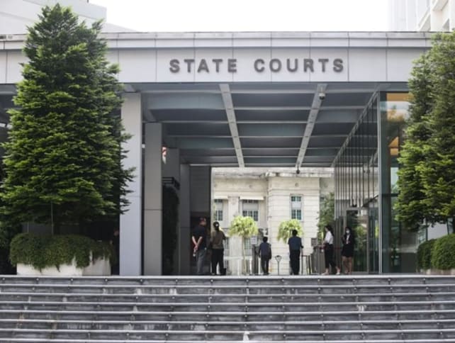 A view of the State Courts building.