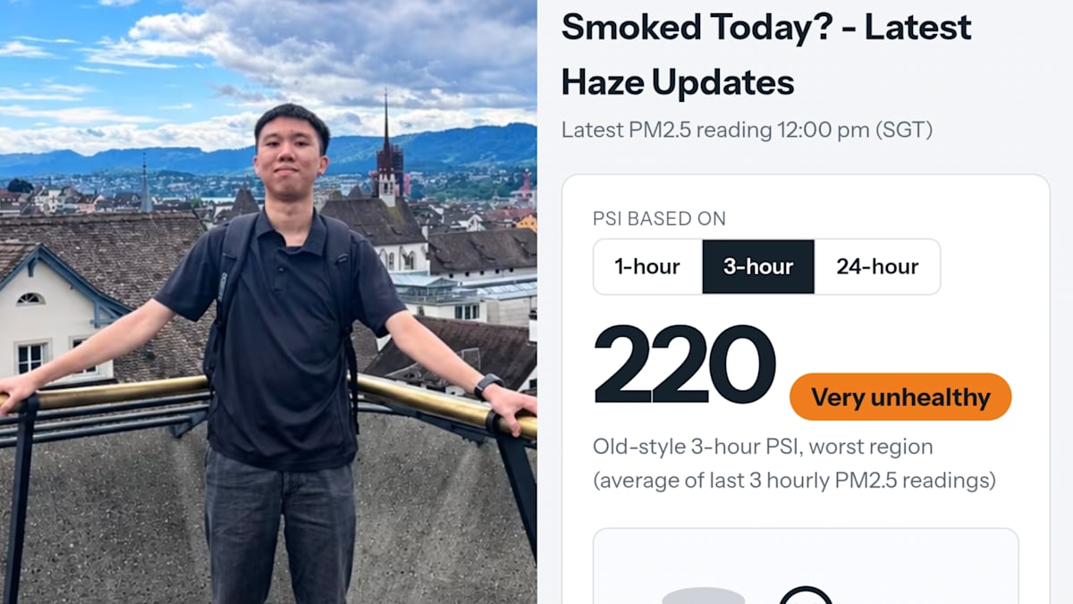 Singapore haze: NTU student creates haze tracker that calculates cigarette exposure