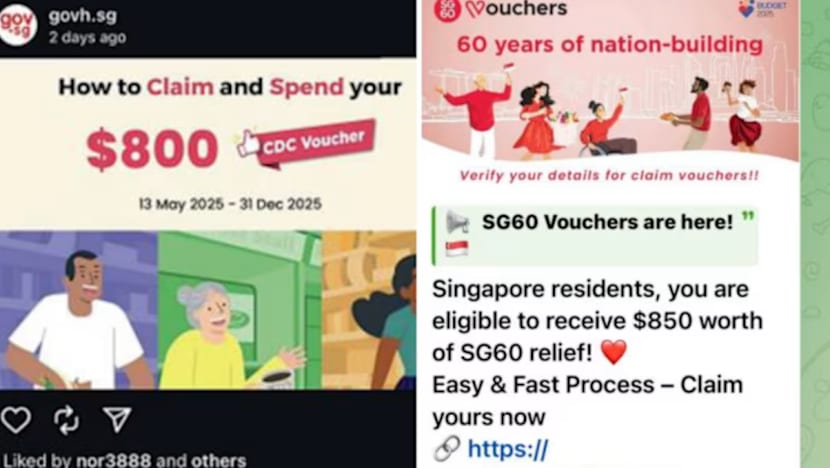Awas! Jangan terpedaya skim penipuan baucar SG60, CDC di Telegram, Instagram