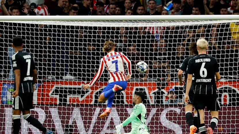 Griezmann scores 200th Atletico goal in 5-1 win over Frankfurt