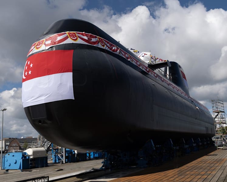 'Uniquely Singaporean': Singapore navy launches fourth Invincible-class submarine