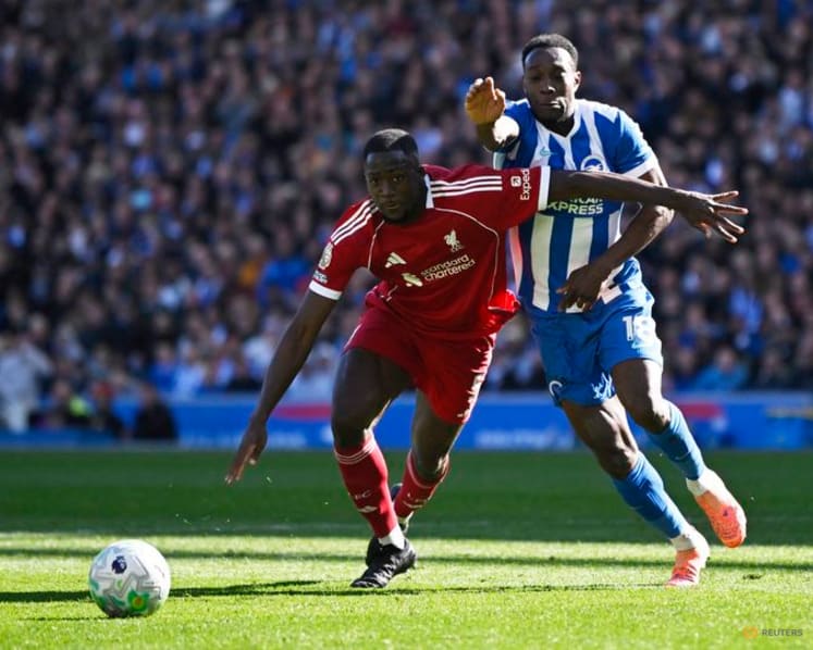 Welbeck dents Liverpool's Champions League hopes in Brighton, Everton thrash Chelsea 3-0