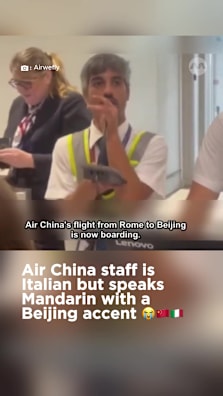 He says he learnt the language in Beijing and now speaks it every day at work. #8dayssg #8dayssgtrending #airport #rome #sgfyp 