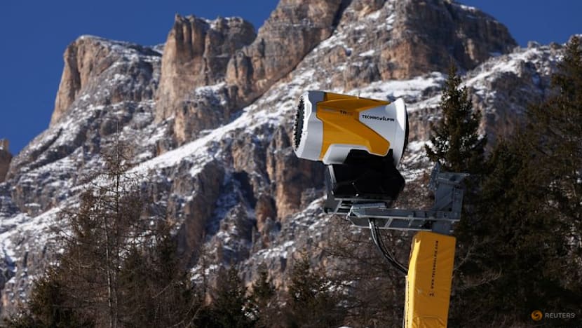 Snowmakers feel the heat as climate change tests Milano Cortina Winter Games