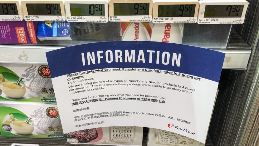 FairPrice imposes purchase limits on Panadol packs; manufacturer 'producing record quantities' amid demand surge