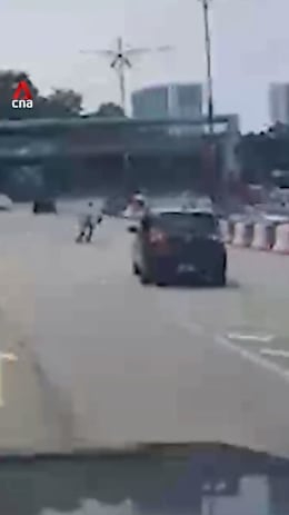 Singaporean man struck by car while jaywalking across busy Johor Bahru road