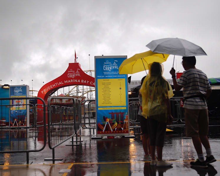 Business takes a hit at Marina Bay carnival over wet New Year weekend
