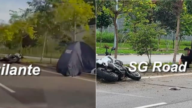淡滨尼发生车祸 54岁骑士相信因打滑当场身亡