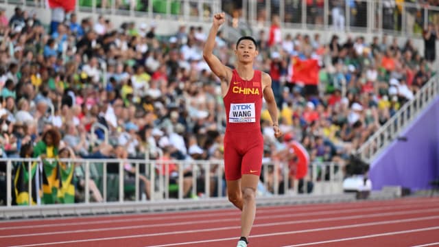田径世锦赛：王嘉男为中国队首夺男子跳远金牌