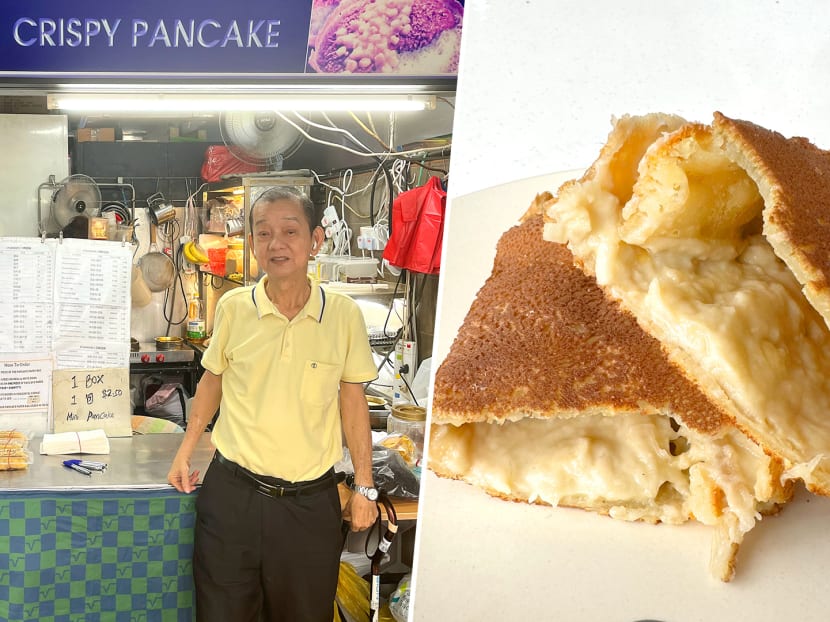 Yishun stall called Durian Crispy Pancake run by hawker, 75, who sells it when he's in the mood