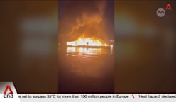 2 fish farms affected by fire off Lorong Halus Jetty 