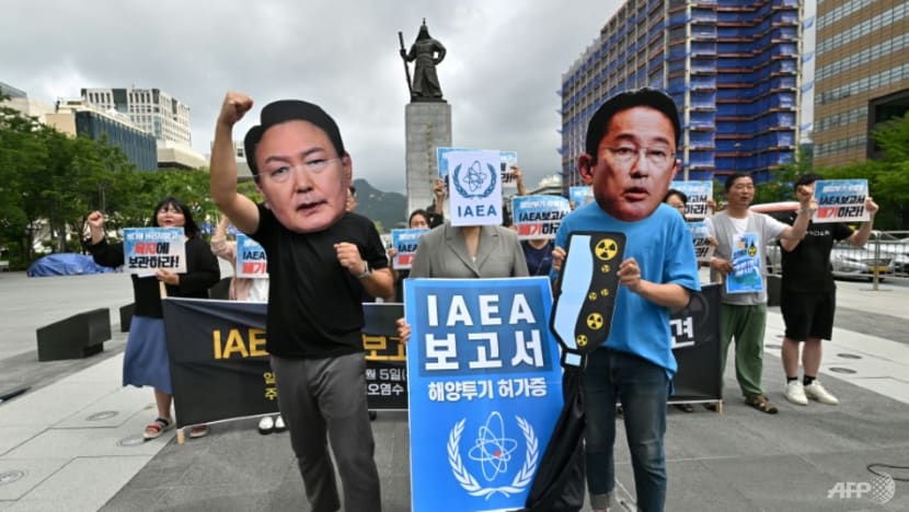 Protests in South Korea over Fukushima nuclear plant wastewater release Protests in South Korea over Fukushima nuclear plant wastewater release