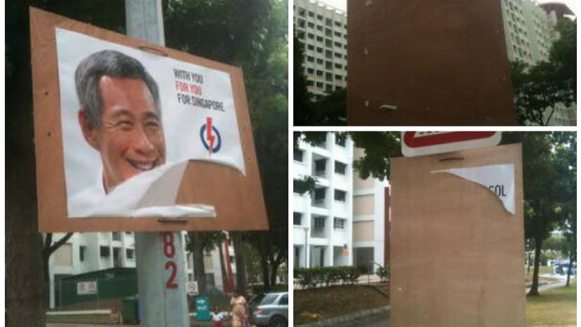 PAP posters in Pasir Ris-Punggol GRC found damaged