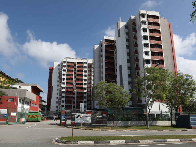 A view of the Westlite Woodlands Dormitory. The Ministry of Manpower said that Covid-19 tests were conducted on all dormitory residents after a 35-year-old worker staying there contracted the disease. A view of the Westlite Woodlands Dormitory. The Ministry of Manpower said that Covid-19 tests were conducted on all dormitory residents after a 35-year-old worker staying there contracted the disease.