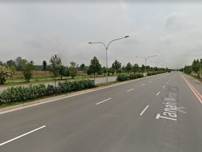 A view of Tanah Merah Coast Road. The police told TODAY that preliminary investigations suggest that the man was injured after he had lost control while riding his e-scooter.