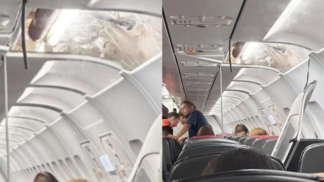 从新加坡起飞亚航客机舱板松脱 幸无人受伤