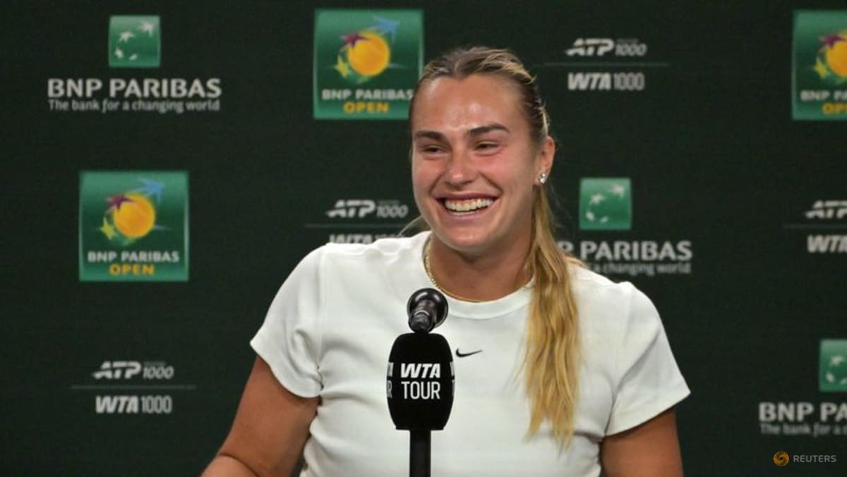 Sabalenka debuts engagement ring during Indian Wells win