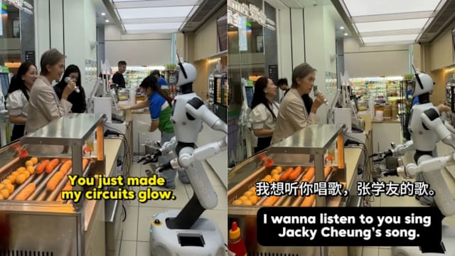 杨莉明北京与机器人聊天 粤语点唱张学友考倒对方