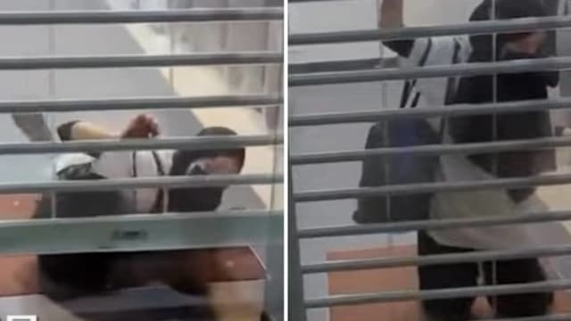 马国女子半夜提钱 闸门关上尖叫受困