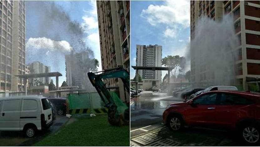 Paip bocor di Potong Pasir jejas bekalan air penduduk